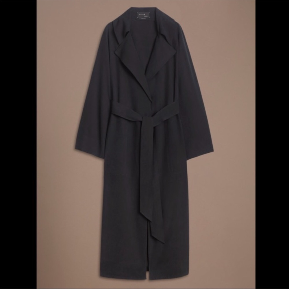 Babaton 101 silk trench coat